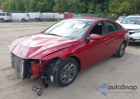 2024 Hyundai Elantra Hybrid Blue из США, поврежденный, VIN KMHLM4DJ1RU106244